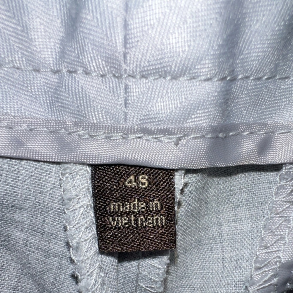 The Limited Drew Fit Dress Pants Gray, Wide Leg, 4 SHORT, Low Rise Double Button - Picture 14 of 15